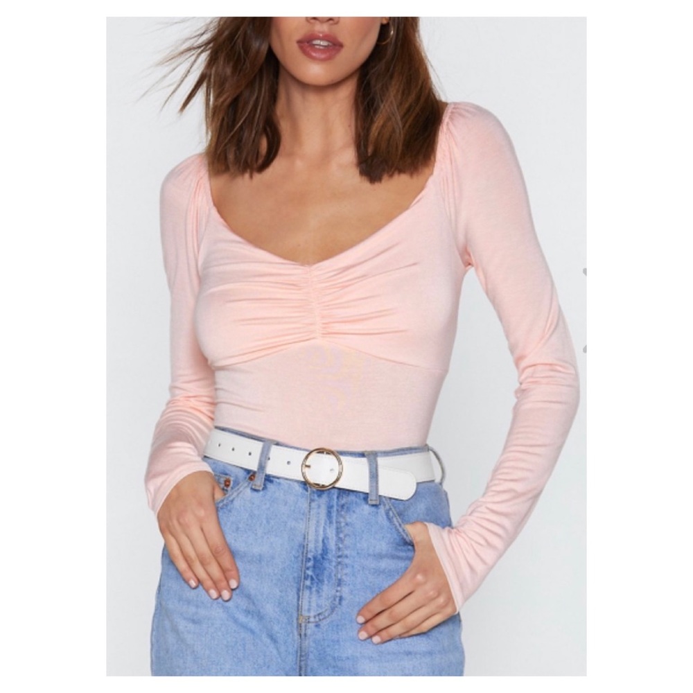 Nastygal Bodysuit Pink